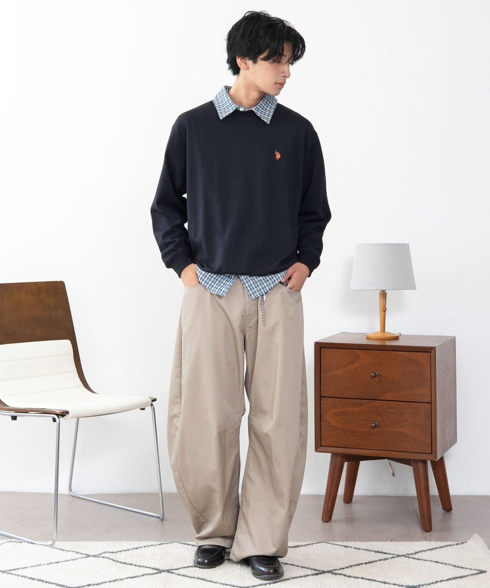 ネイビー　モデル180cm L着用
