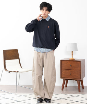 ネイビー　モデル180cm L着用