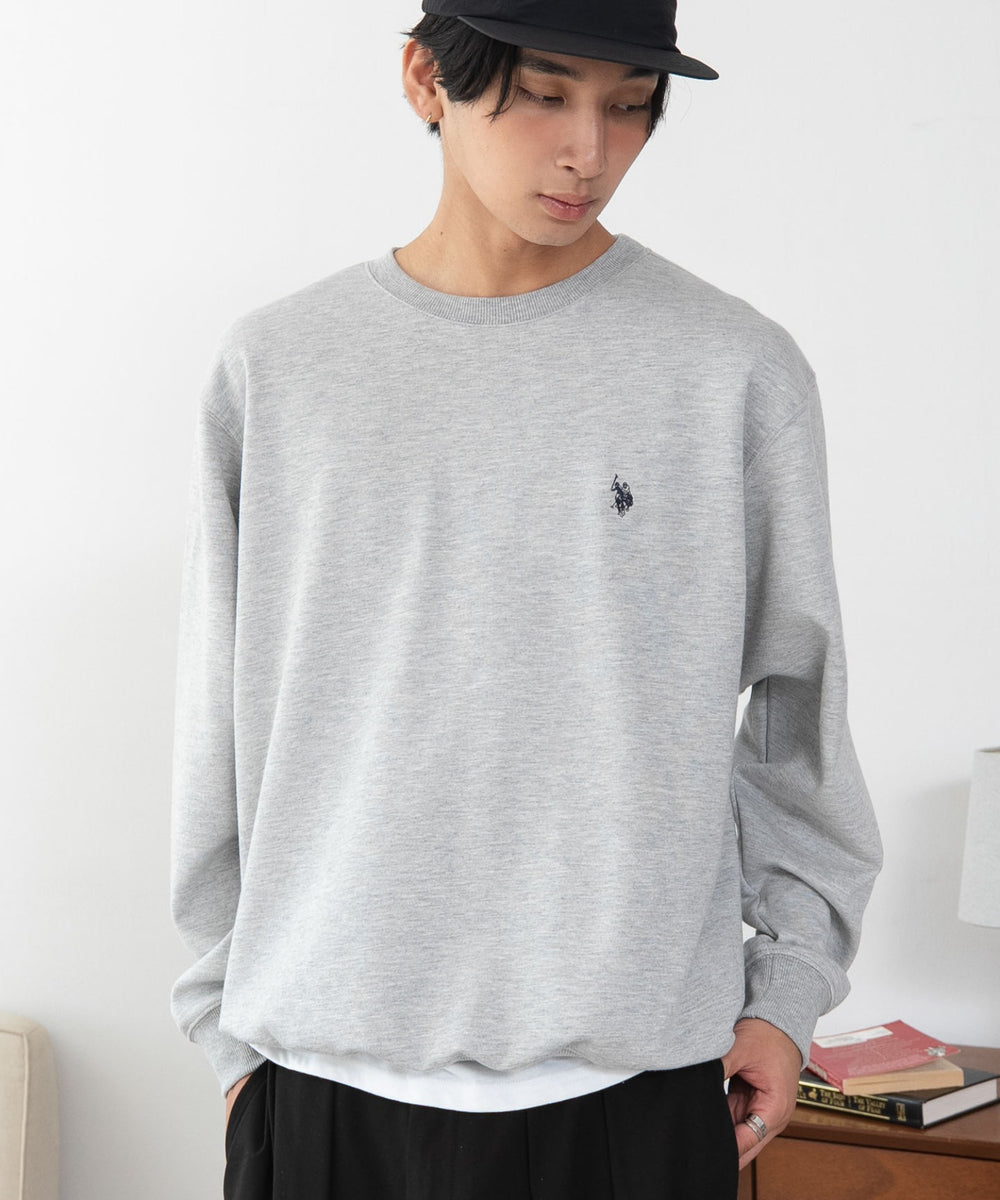 杢グレー　モデル180cm L着用
