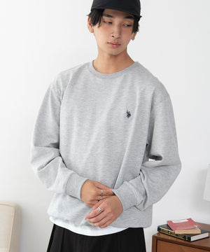 杢グレー　モデル180cm L着用