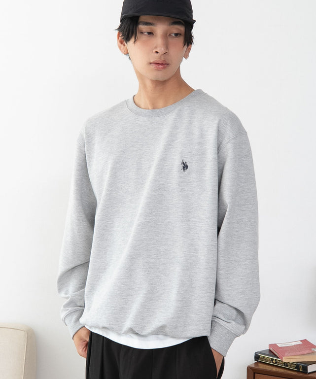 杢グレー　モデル180cm L着用