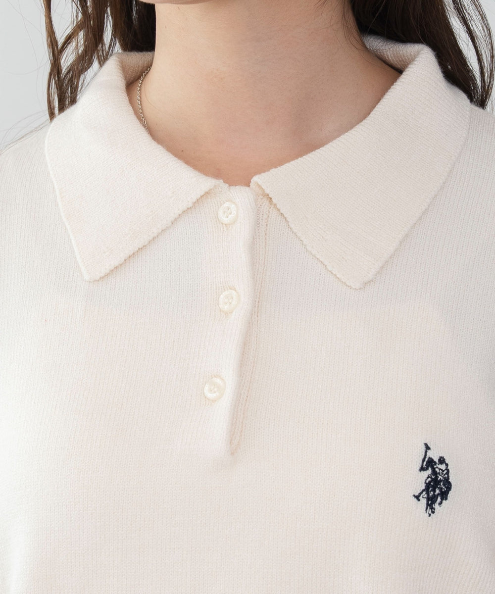 U.S.POLO ASSN.ジャガードポロニット