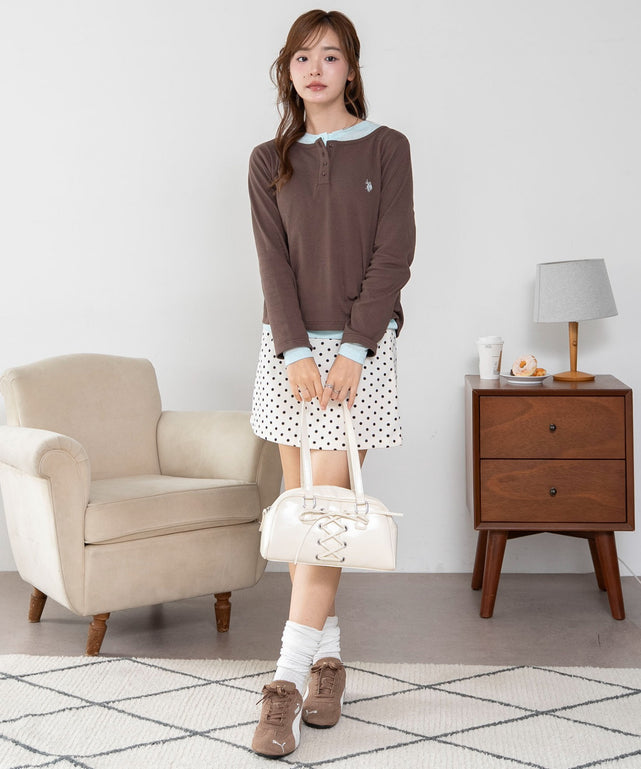 ブラウン　モデル：165cm F着用