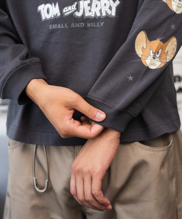 TOM and JERRYグラフィックT(LS)