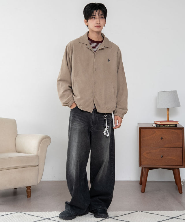 ベージュ　モデル：180cm L着用