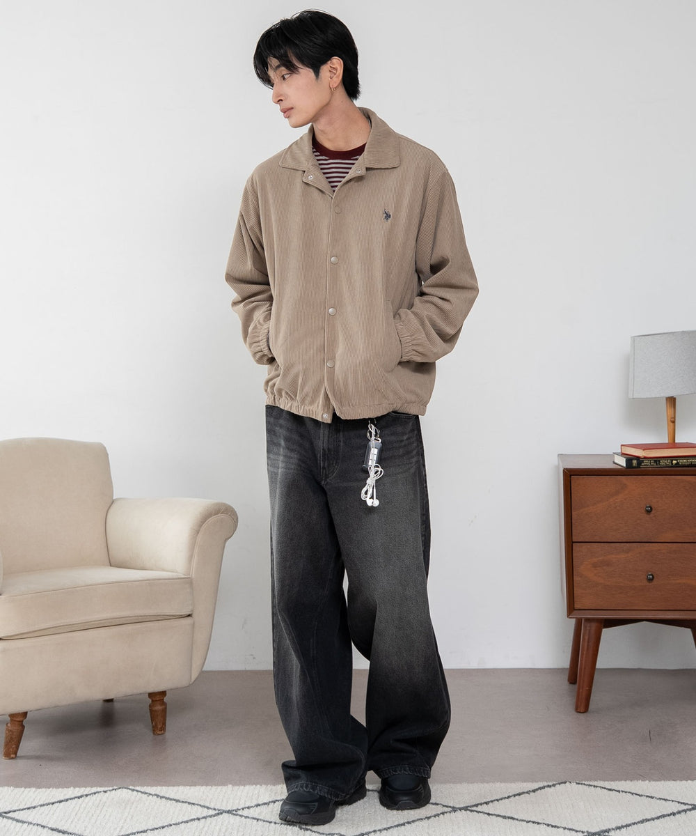ベージュ　モデル：180cm L着用