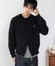 U.S.POLO ASSN.スウェットライクカーデ/ブラック　モデル：180cm L着用