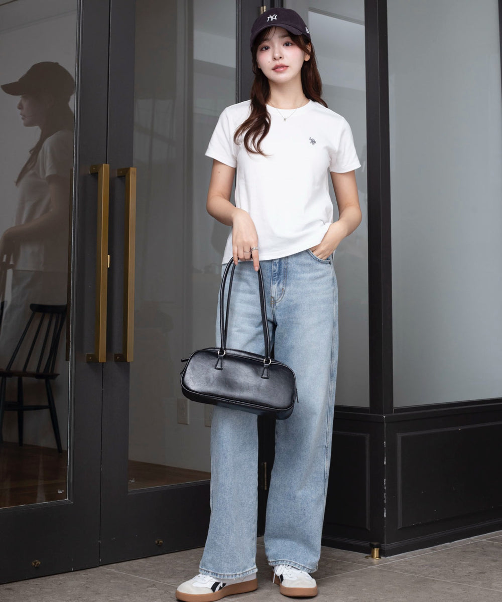 ホワイト　モデル：165cm S着用