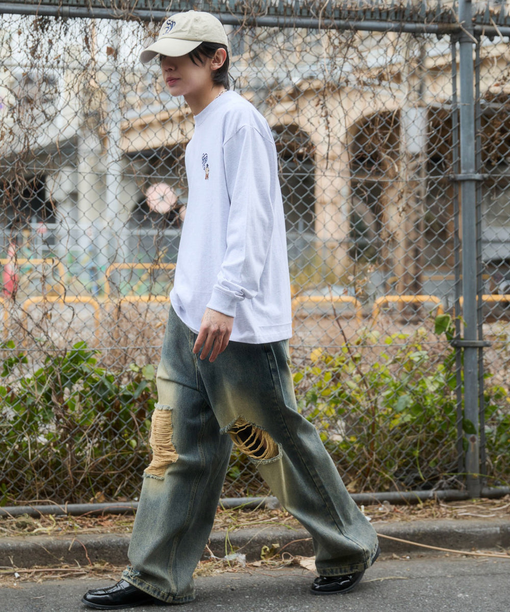 アッシュグレー　モデル：175cm L着用