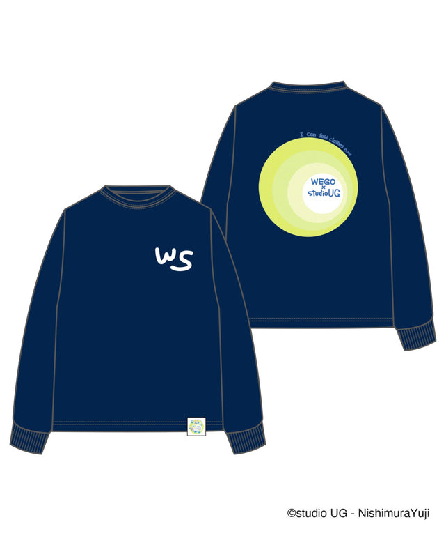 WEGO×studio UGコラボロンT/ネイビー