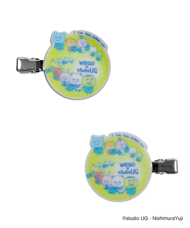 WEGO×studio UGコラボヘアクリップ/柄1