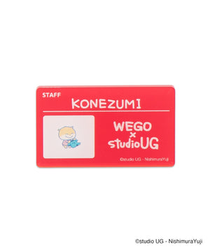WEGO×studio UGコラボランダムアクリルネームバッジ