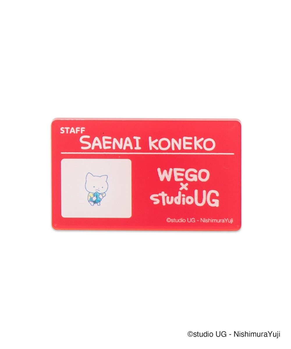 WEGO×studio UGコラボランダムアクリルネームバッジ