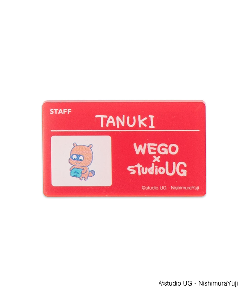 WEGO×studio UGコラボランダムアクリルネームバッジ