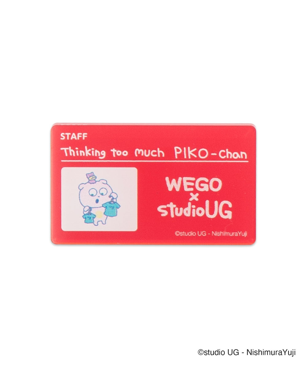 WEGO×studio UGコラボランダムアクリルネームバッジ