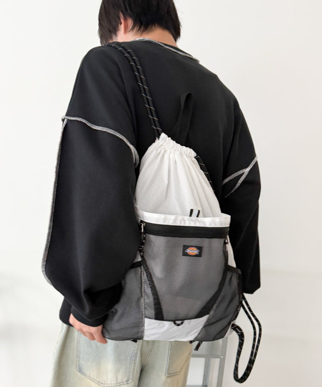別注Dickiesメッシュポケットナップサック/ホワイト