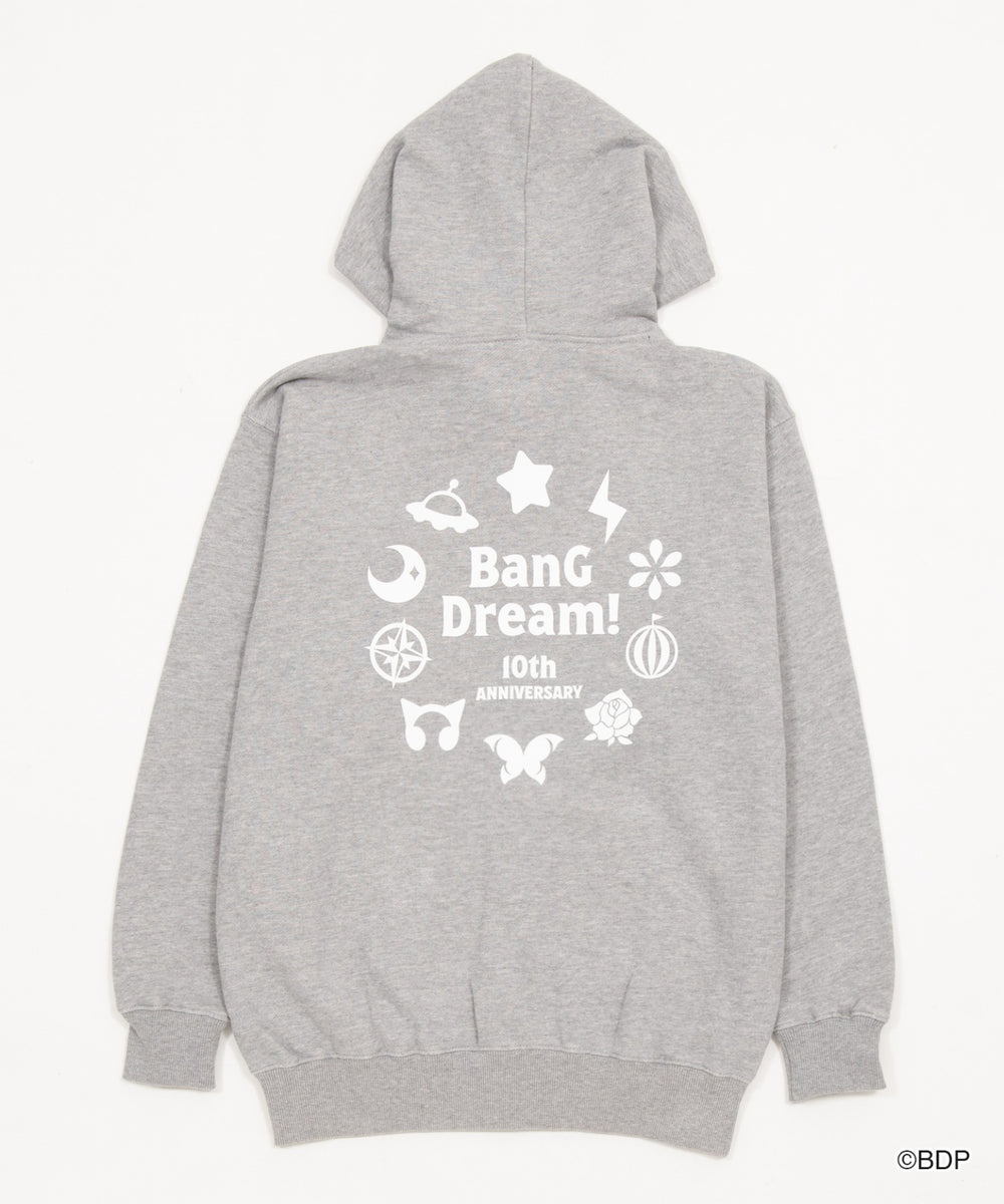 BanG Dream！10周年 コラボ第2弾 ZIPパーカー