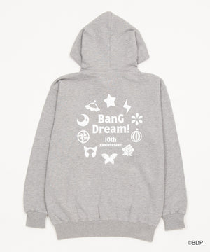 BanG Dream！10周年 コラボ第2弾 ZIPパーカー