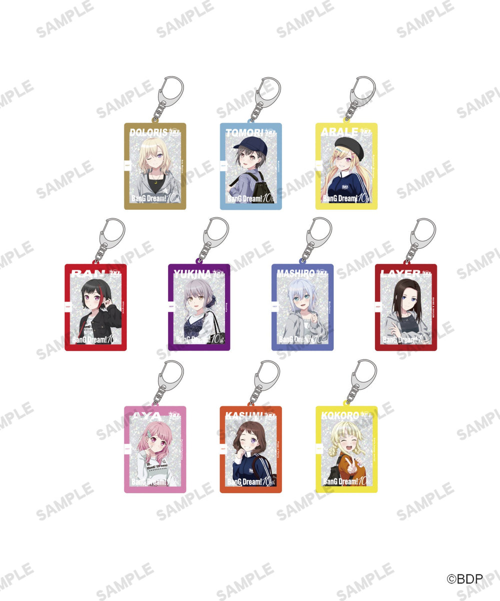 BanG Dream！10周年 コラボ第2弾 キラキラアクリルキーホルダー