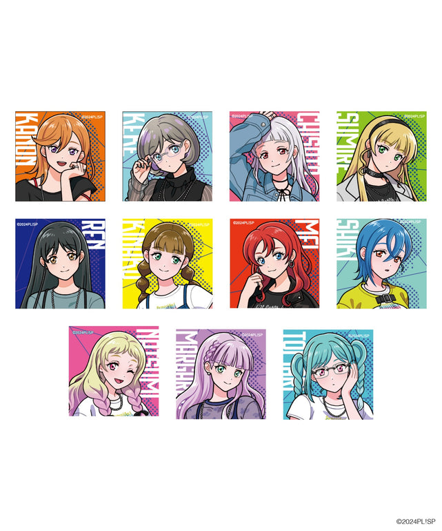 ラブライブ！スーパースター!!×WEGO　スクエア缶バッジBOX/アソート