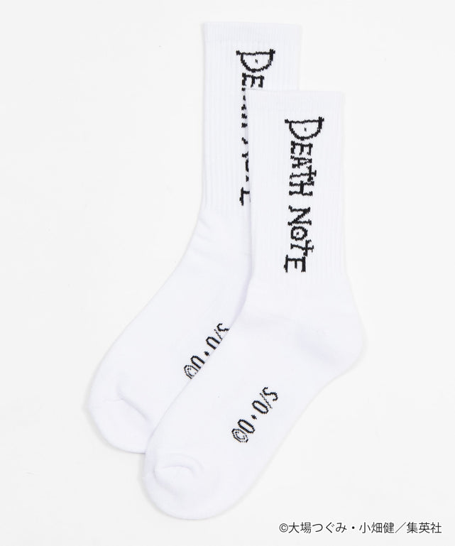 DEATH NOTE×WEGO コラボソックス(25-27cm)/ホワイト
