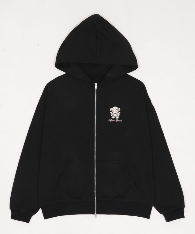 MAFAVARCHIVE　ファーフードジップパーカー
