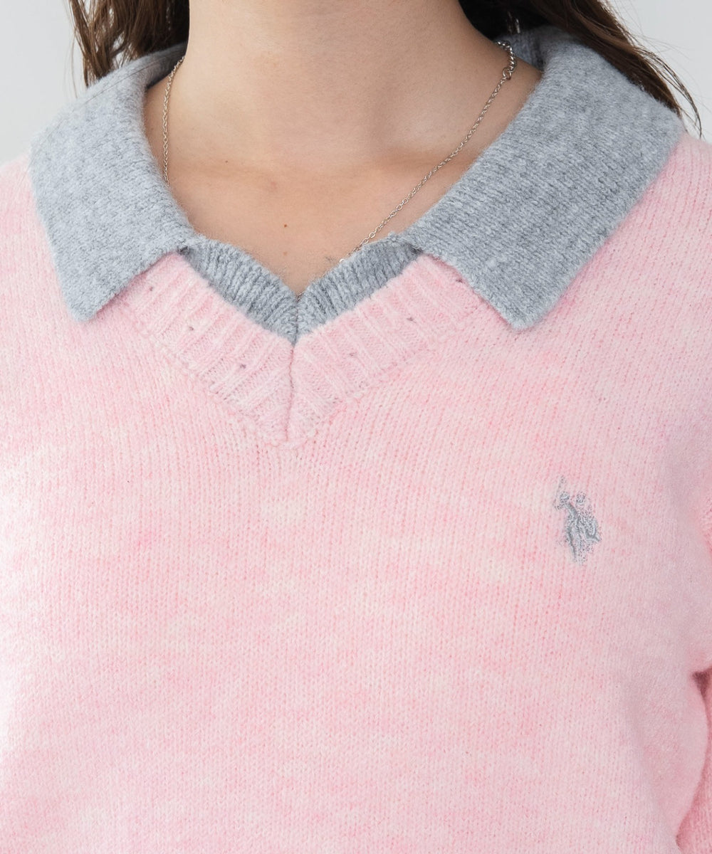 U.S.POLO ASSN.別注レイヤードニット