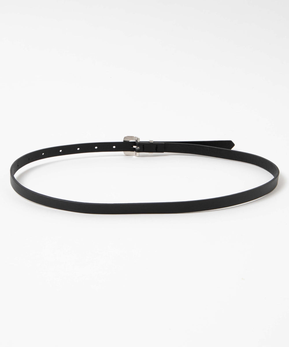 Lデザインバックル細ベルト