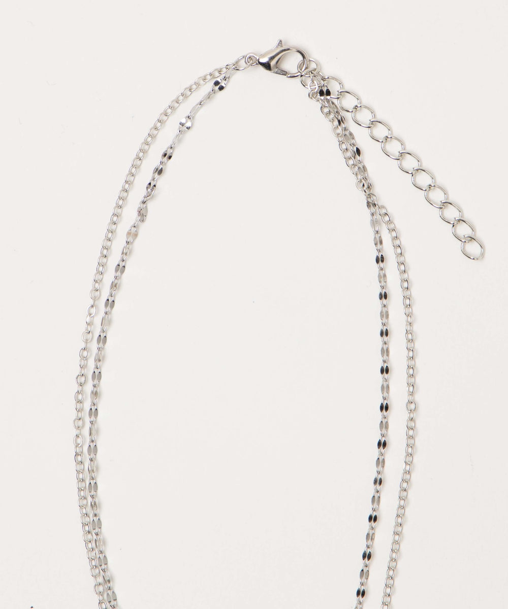 L2連ムーンキラキラネックレス