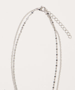 L2連ムーンキラキラネックレス