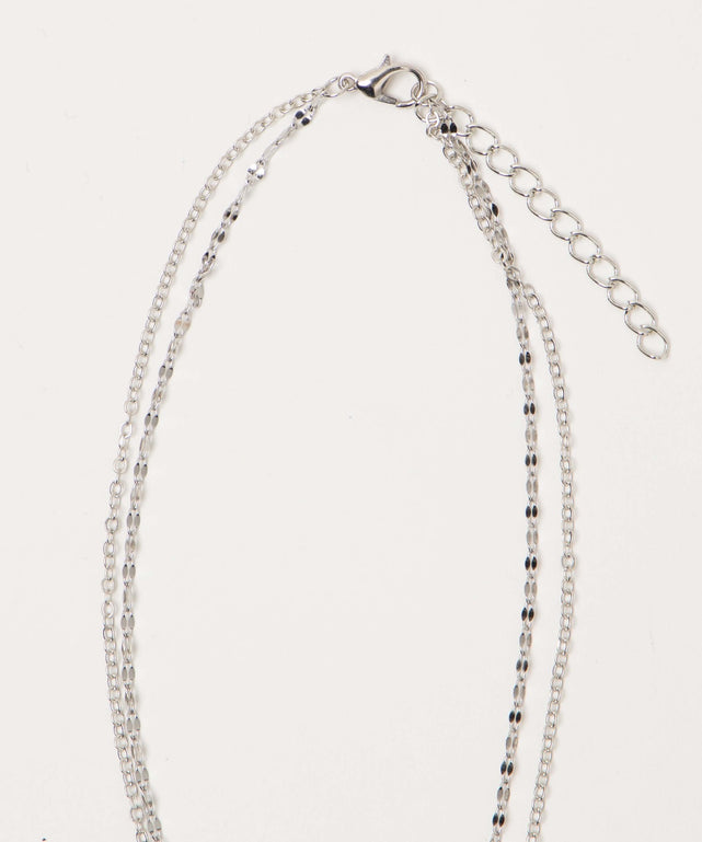 L2連ムーンキラキラネックレス