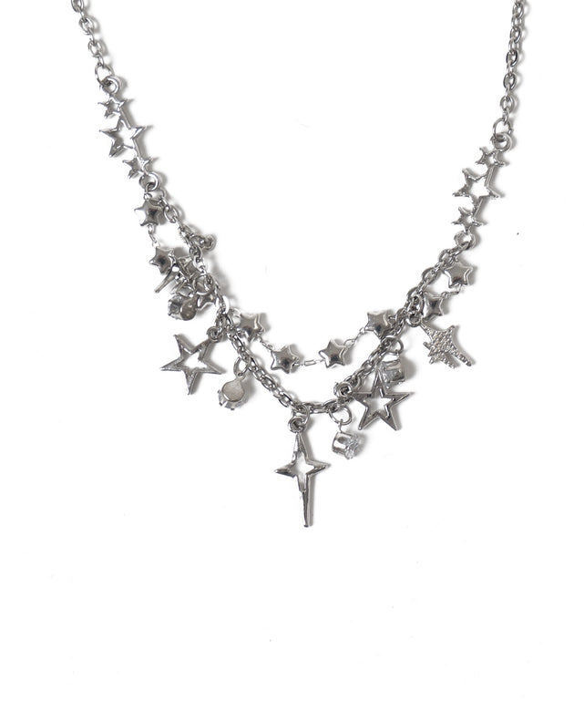 Lスターキラキラチェーンネックレス