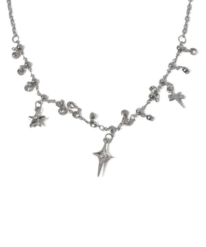 Lキラキラビジューネックレス