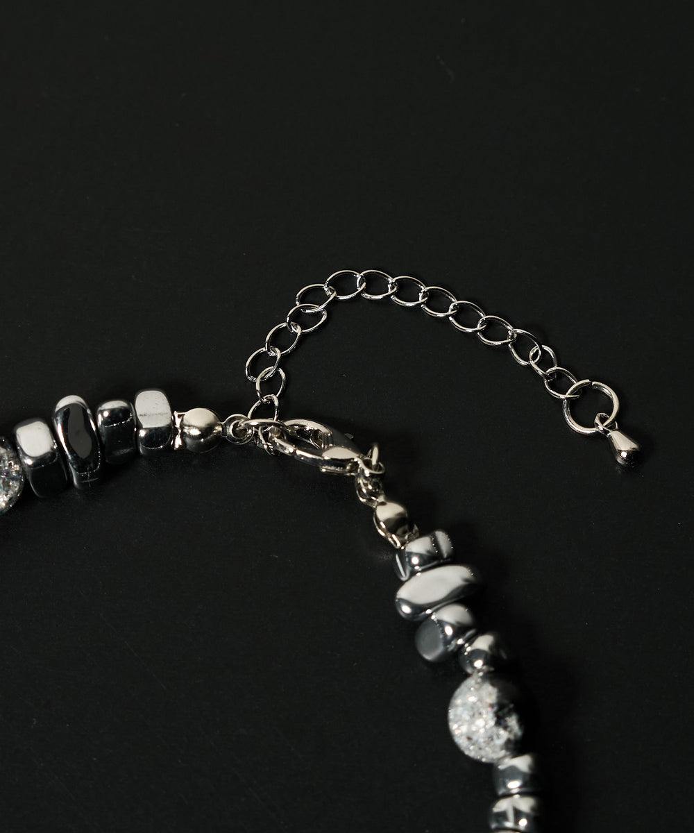 Mクラックデザインネックレス