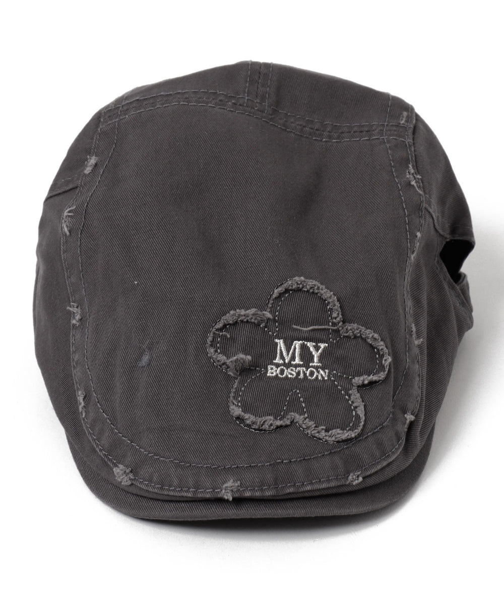 フラワー刺繍ハンチング