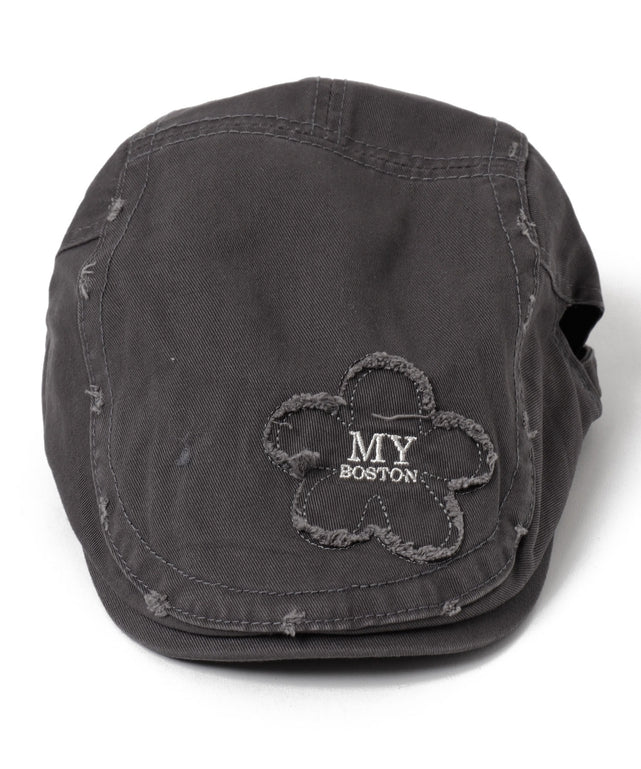 フラワー刺繍ハンチング