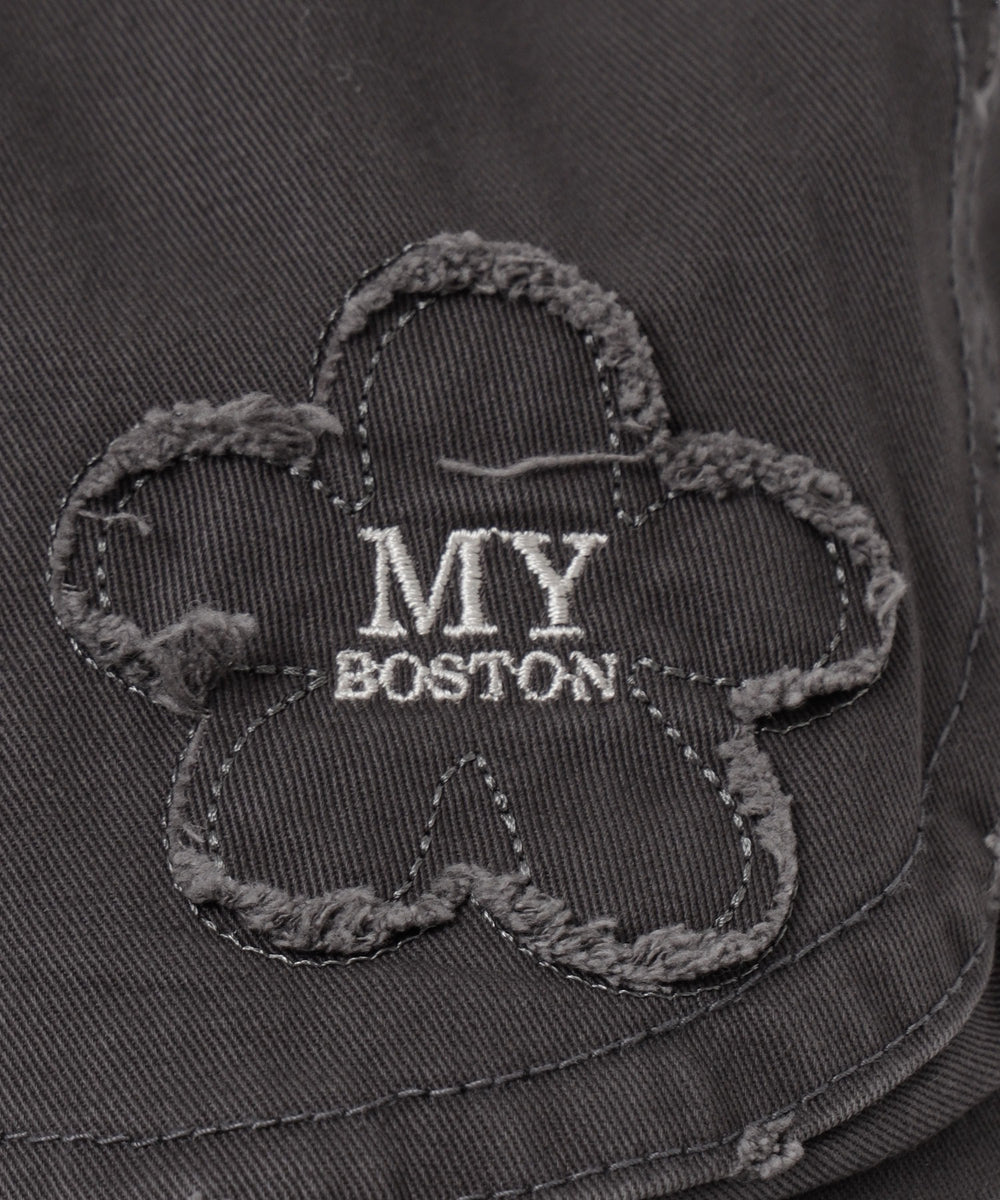 フラワー刺繍ハンチング