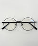 ラウンドメタルフレームアイウェア/ブラック