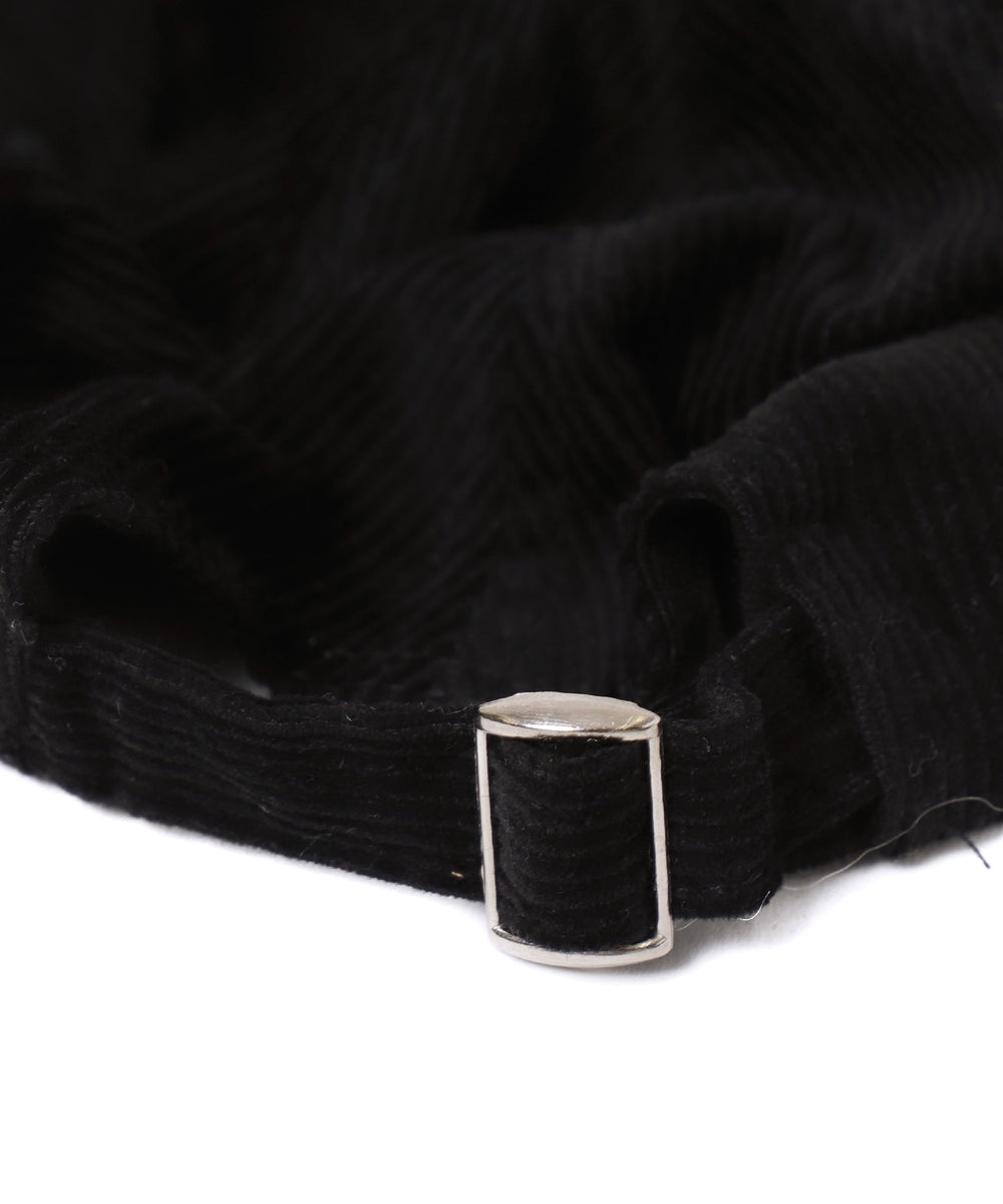 ワンポイントロゴコーデュロイキャップ