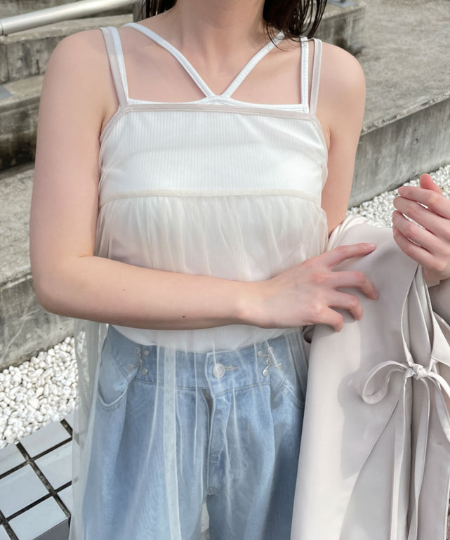 ホワイトアイボリー　モデル:155cm F着用