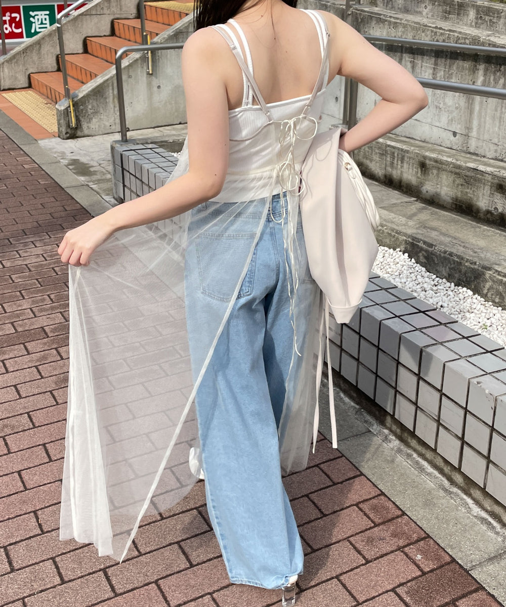 ホワイトアイボリー　モデル:155cm F着用