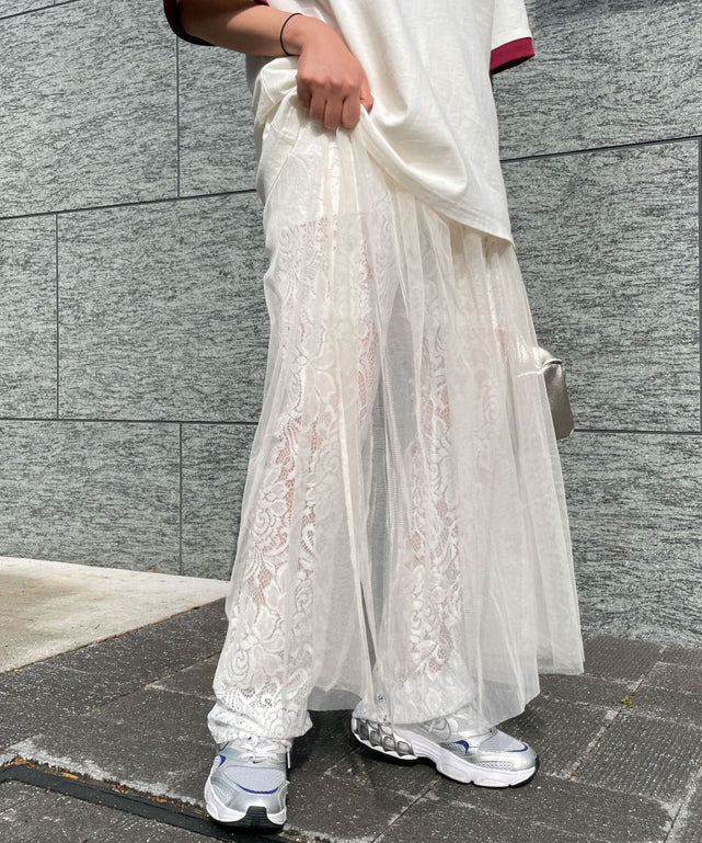 ホワイトアイボリー　モデル:155cm F着用