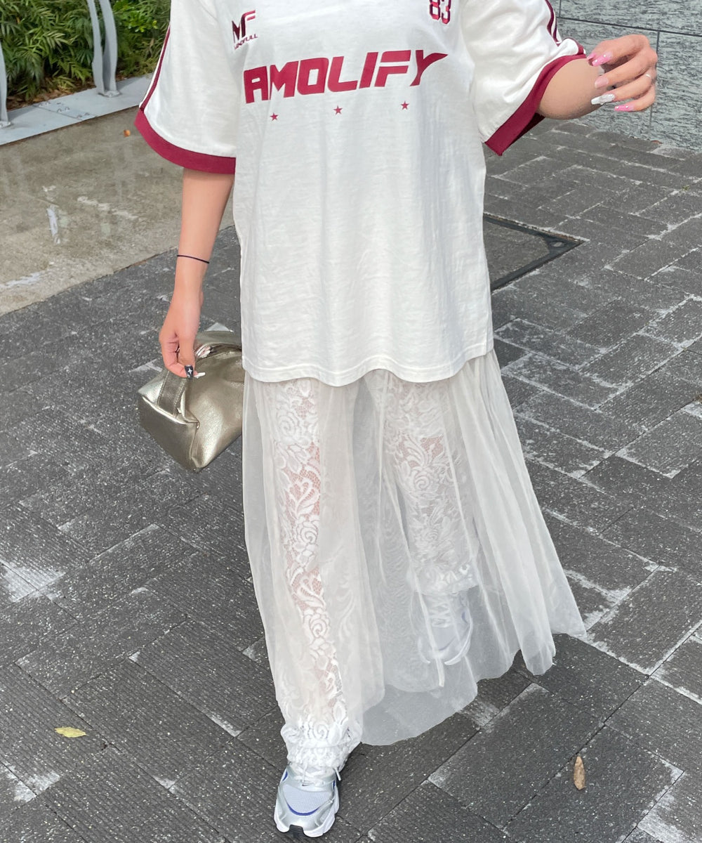 ホワイトアイボリー　モデル:155cm F着用