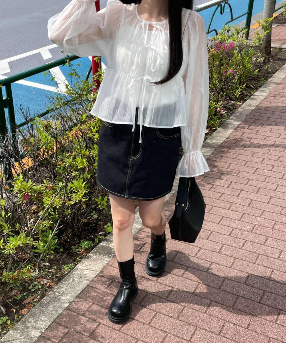 オフホワイト　モデル:155cm F着用