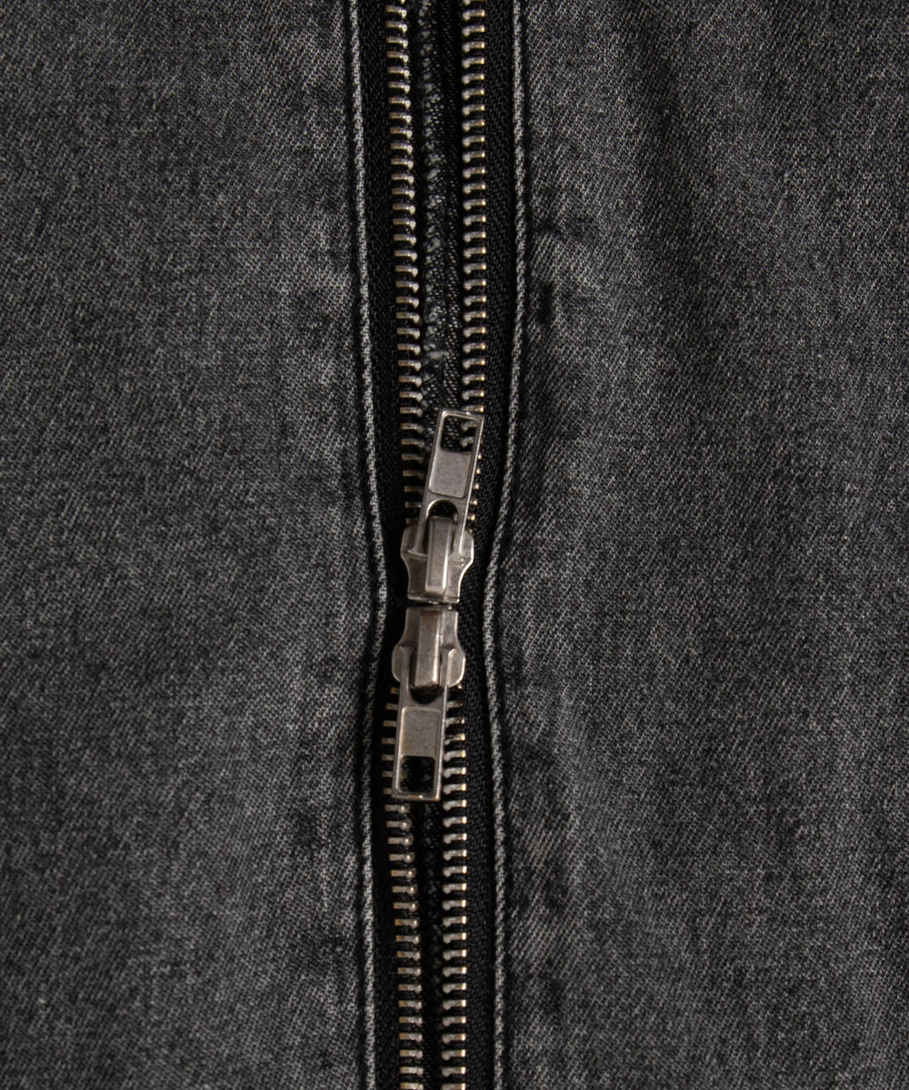 デニムWジップジャンスカ