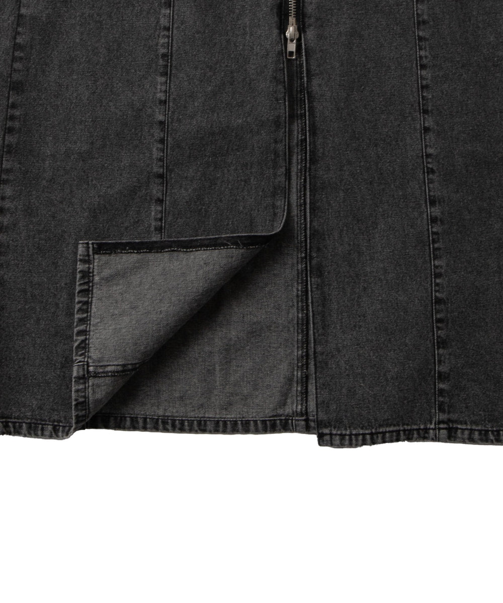 デニムWジップジャンスカ
