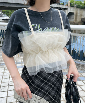 ホワイトアイボリー　モデル:155cm F着用