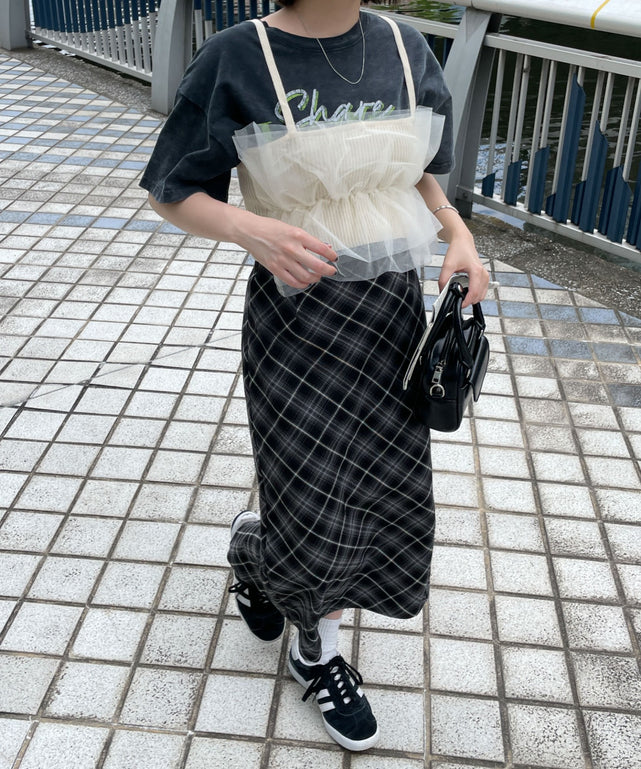 ホワイトアイボリー　モデル:155cm F着用