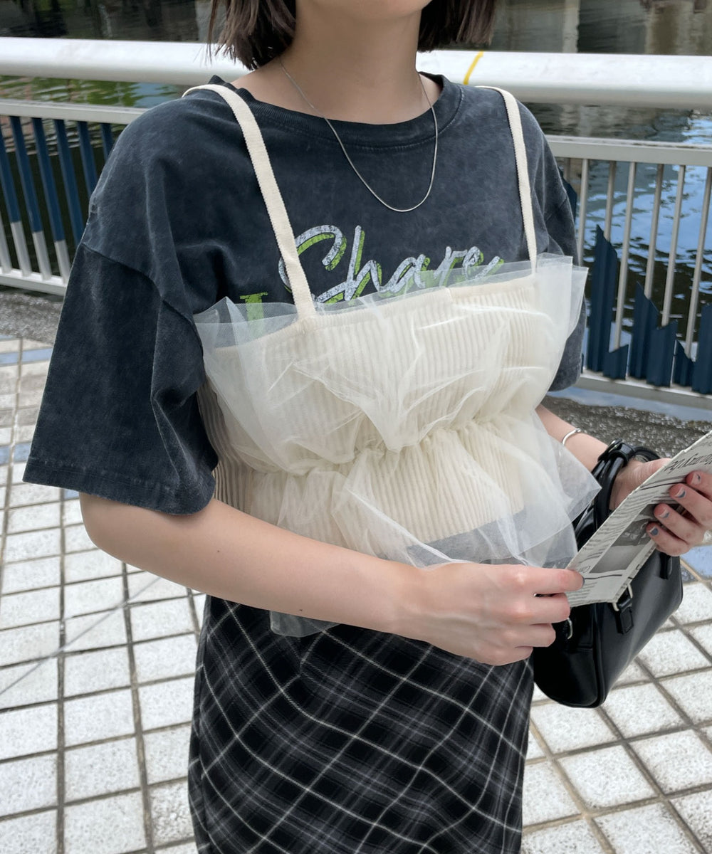 ホワイトアイボリー　モデル:155cm F着用