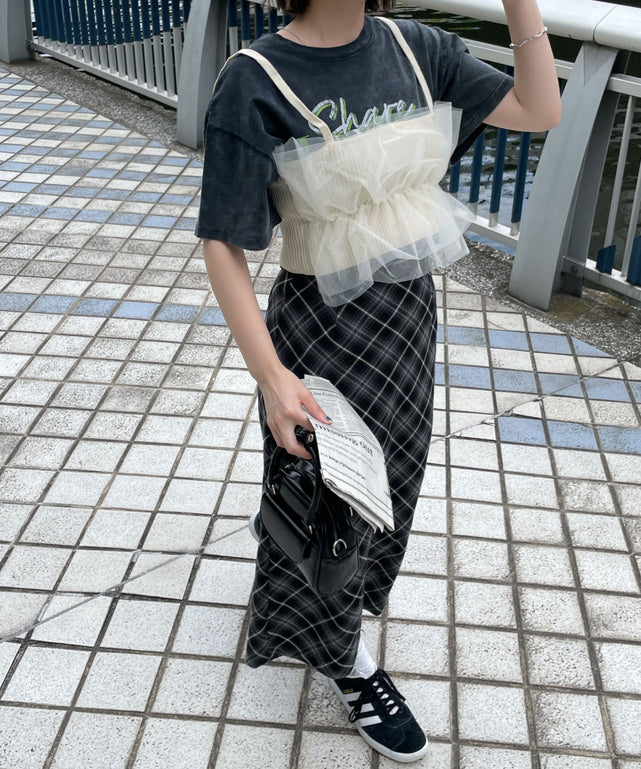 ホワイトアイボリー　モデル:155cm F着用